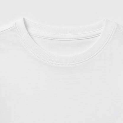 CharmnCherish Kids' Cotton T-Shirt - Off Road Print - White (Pack of 1) - close-up detail