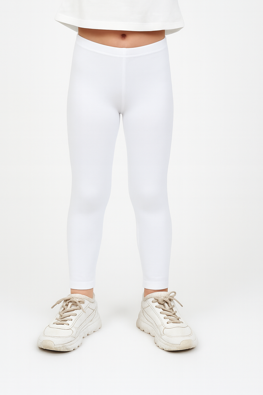 Girls Legings Pack Of 1_White