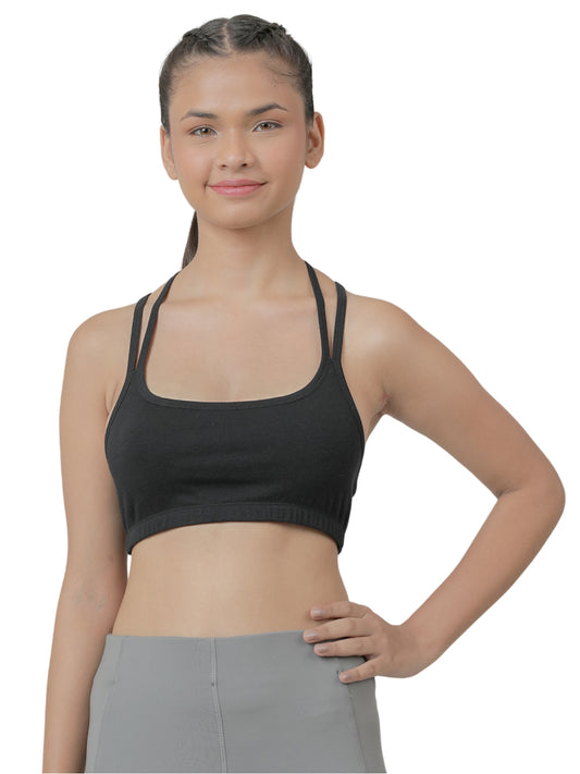 Girls Sports Bra _Black.