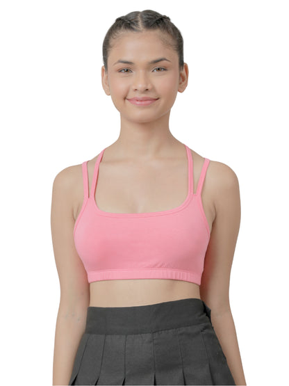 Girls Sports Bra _Pink.