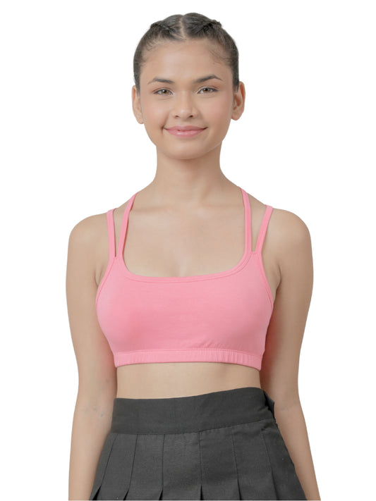 Girls Sports Bra _Pink.