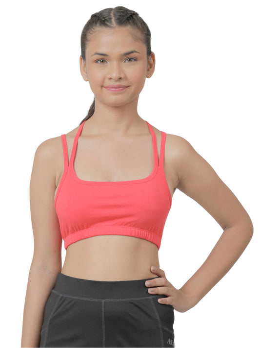 Girls Sports Bra _red.