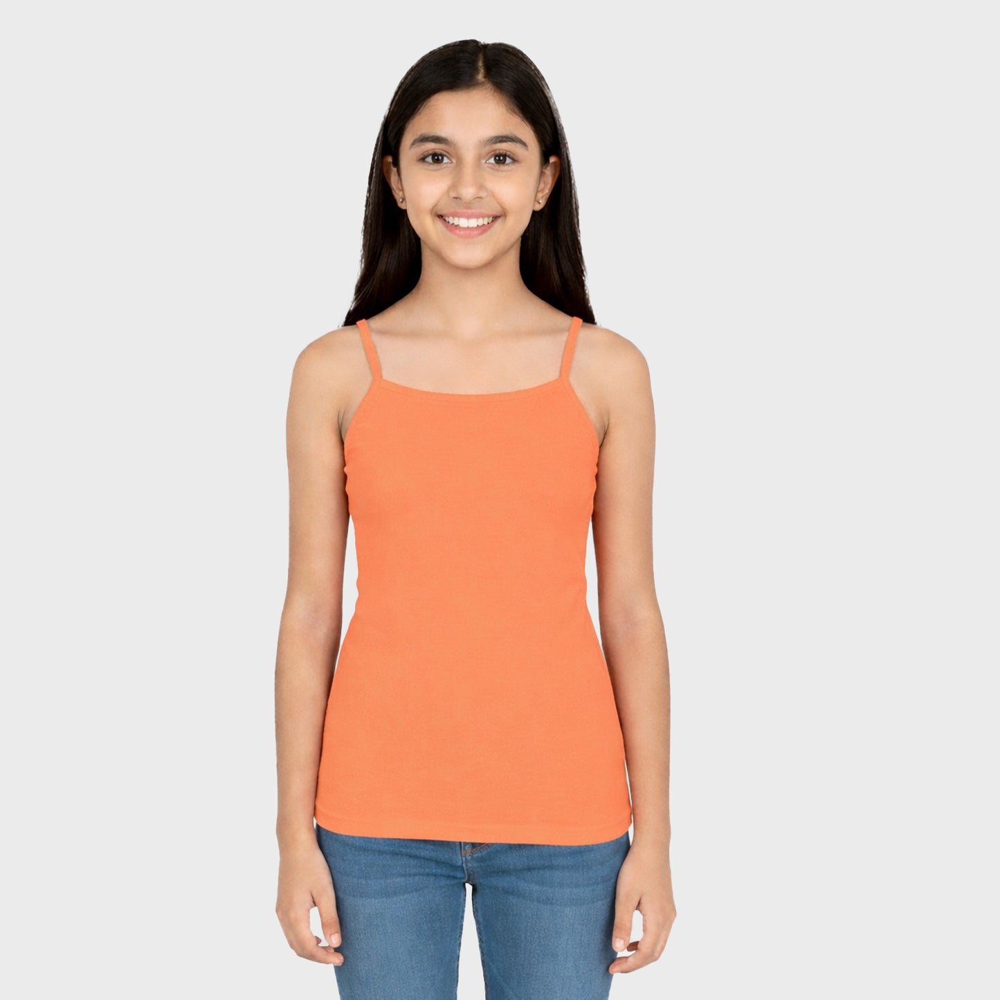 CharmnCherish Girls' Cami Vest Pack of 1_Coral