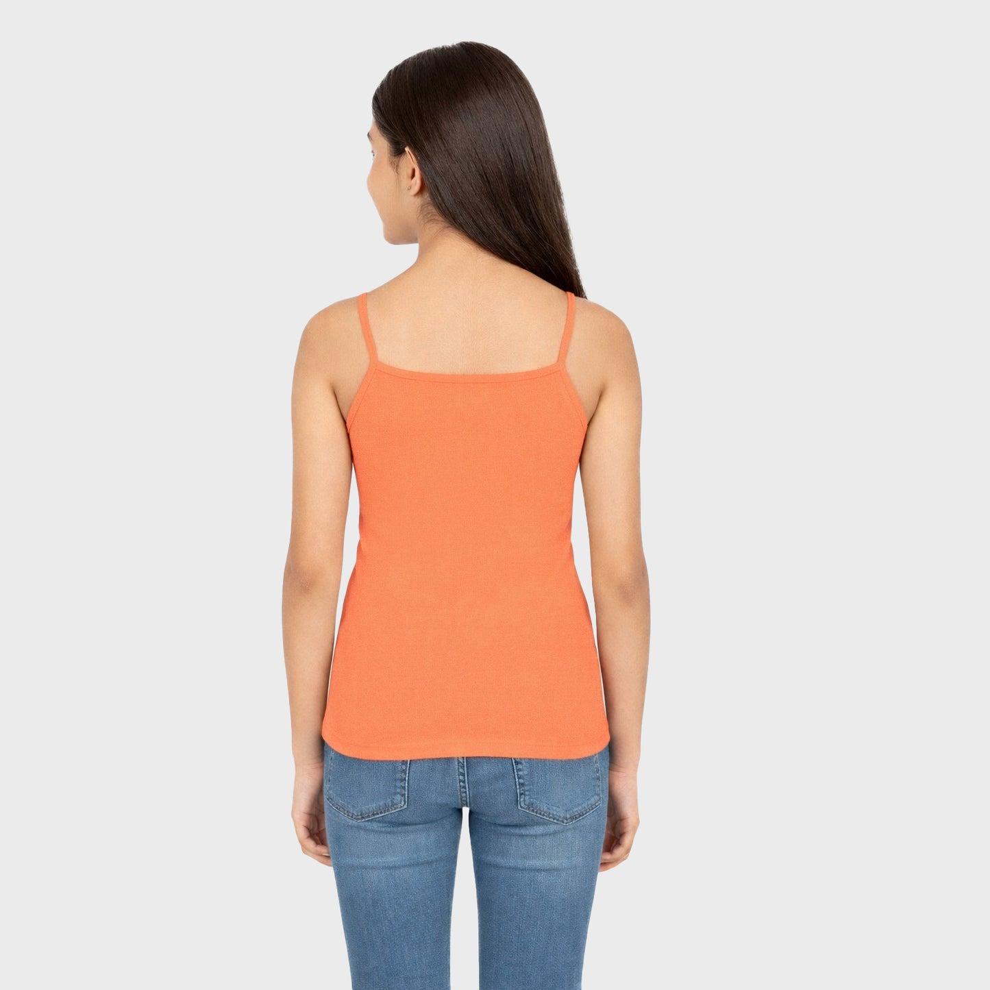 CharmnCherish Girls' Cami Vest Pack of 1_Coral - front view