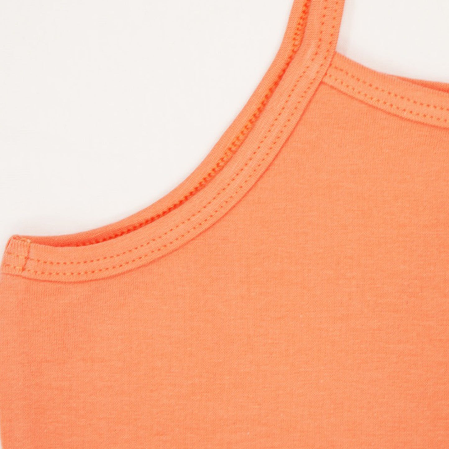 CharmnCherish Girls' Cami Vest Pack of 1_Coral - close-up detail