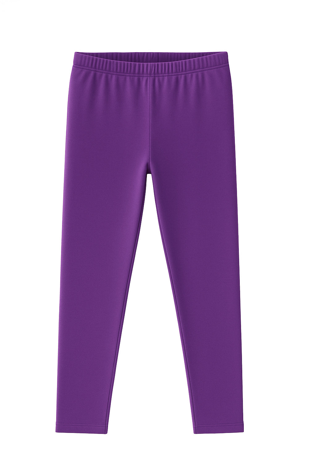 Girls' Cotton Leggings Solid Purple Color Pack Of 1
