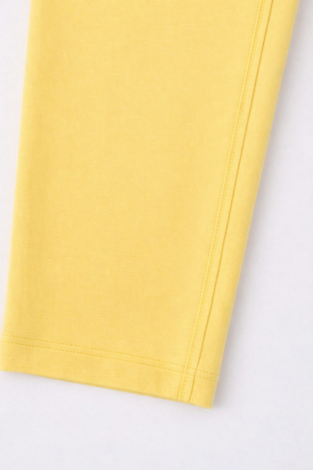 Girls' Cotton Leggings - Lime yellow (Pack of 1)