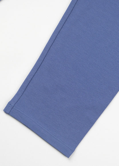 Girls' Cotton Leggings - Ink Blue (Pack of 1)