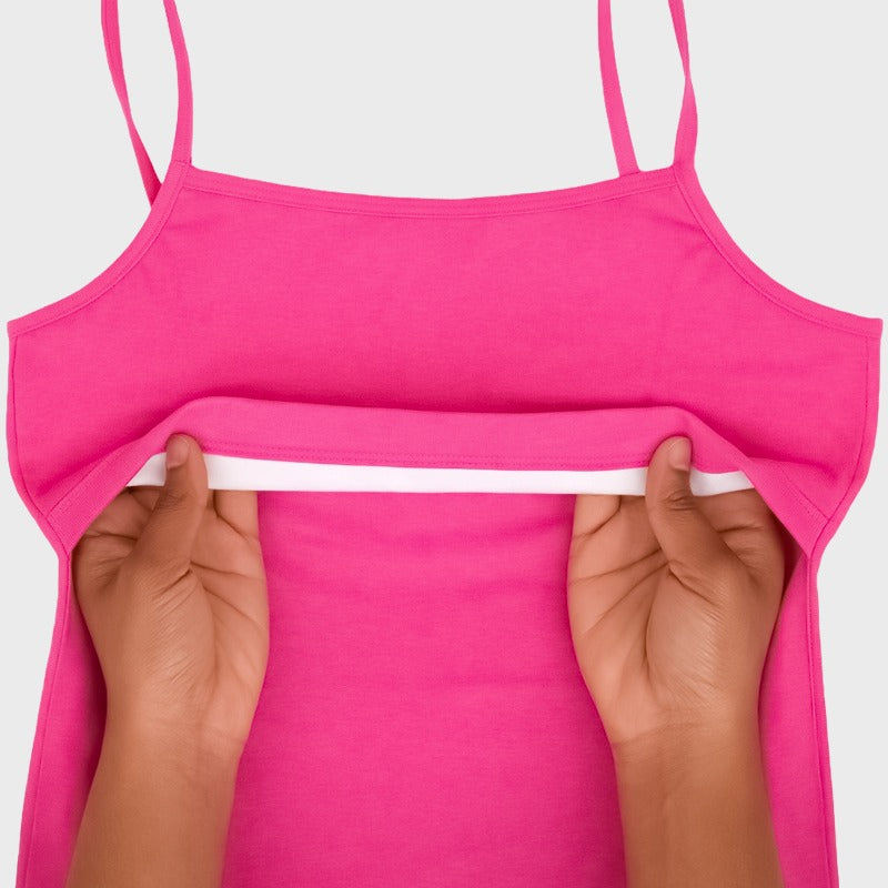 Padded Camisole | Flat padding | Adjustable Strap- Pack of 1