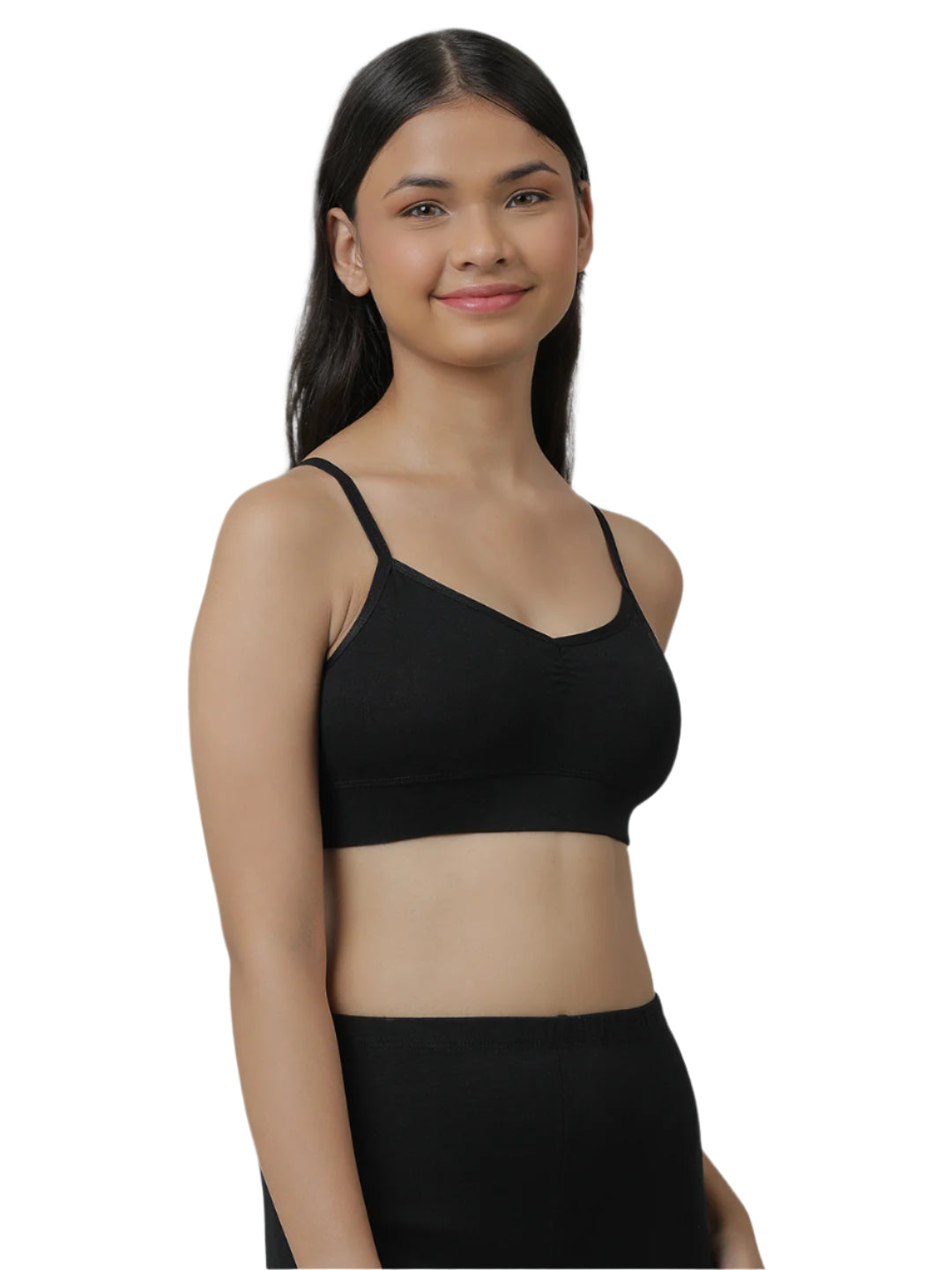 Girls Non Padded Adjustable bra  - Multicolour (Pack of 4).