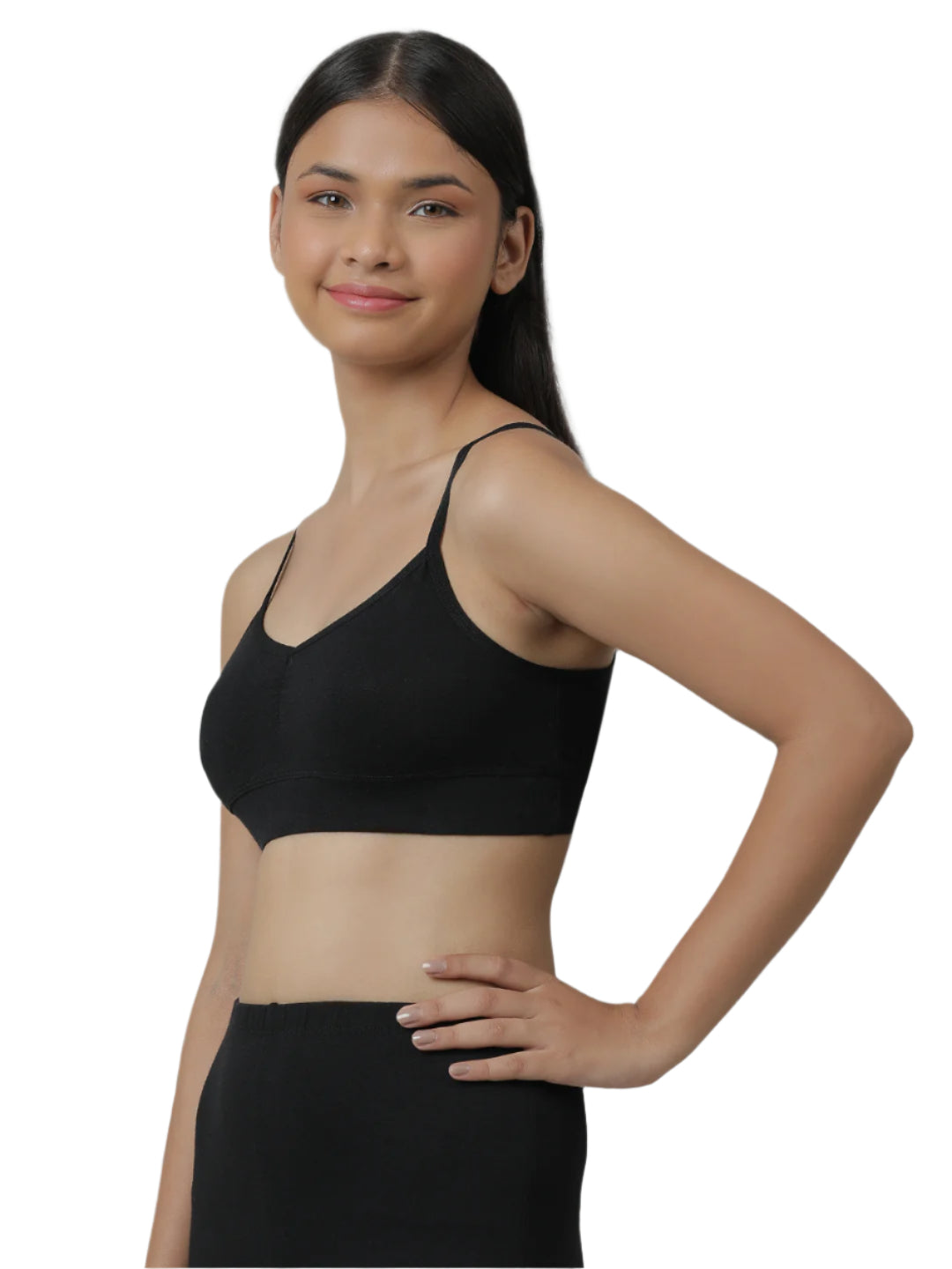 Girls Non Padded Adjustable bra  - Multicolour (Pack of 4).