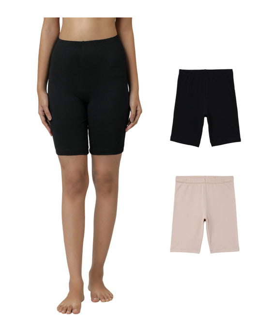 Shorties - Nude & Black (Pack of 2).
