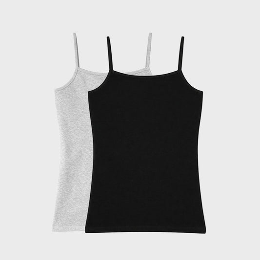 Padded Camisole | Flat padding | Adjustable Strap- Pack of 2
