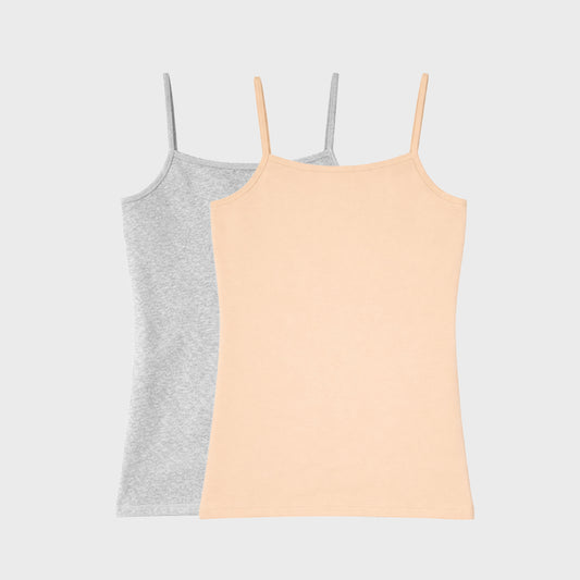 Padded Camisole | Flat padding | Adjustable Strap- Pack of 2