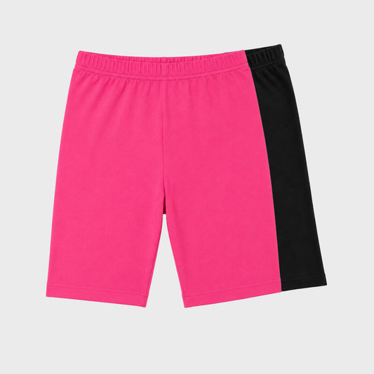 Charm N Cherish Girls Cotton Multiuse Shorties - Pack of 2 (DK.Pink & Black)