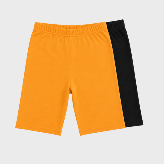 Charm N Cherish Girls Cotton Multiuse Shorties - Pack of 2 (Yellow & Black)