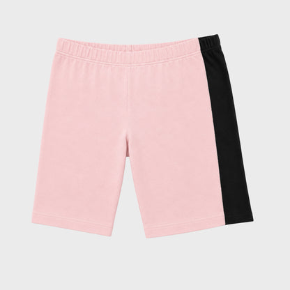 Charm N Cherish Girls Cotton Multiuse Shorties - Pack of 2 (RoseDust & Black)