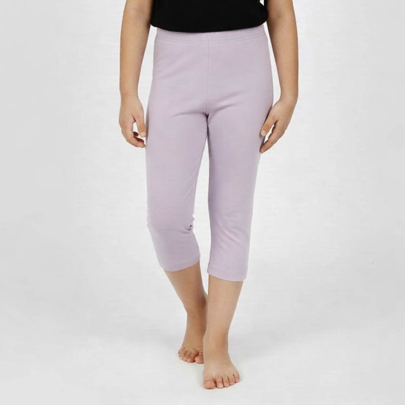 Girls 3/4 Leggings  Pack of 1_Lavender