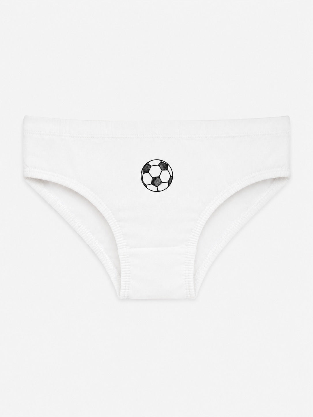 Boys' Cotton Brief -  Football Placement Print  Multi-colour (Pack of 3)