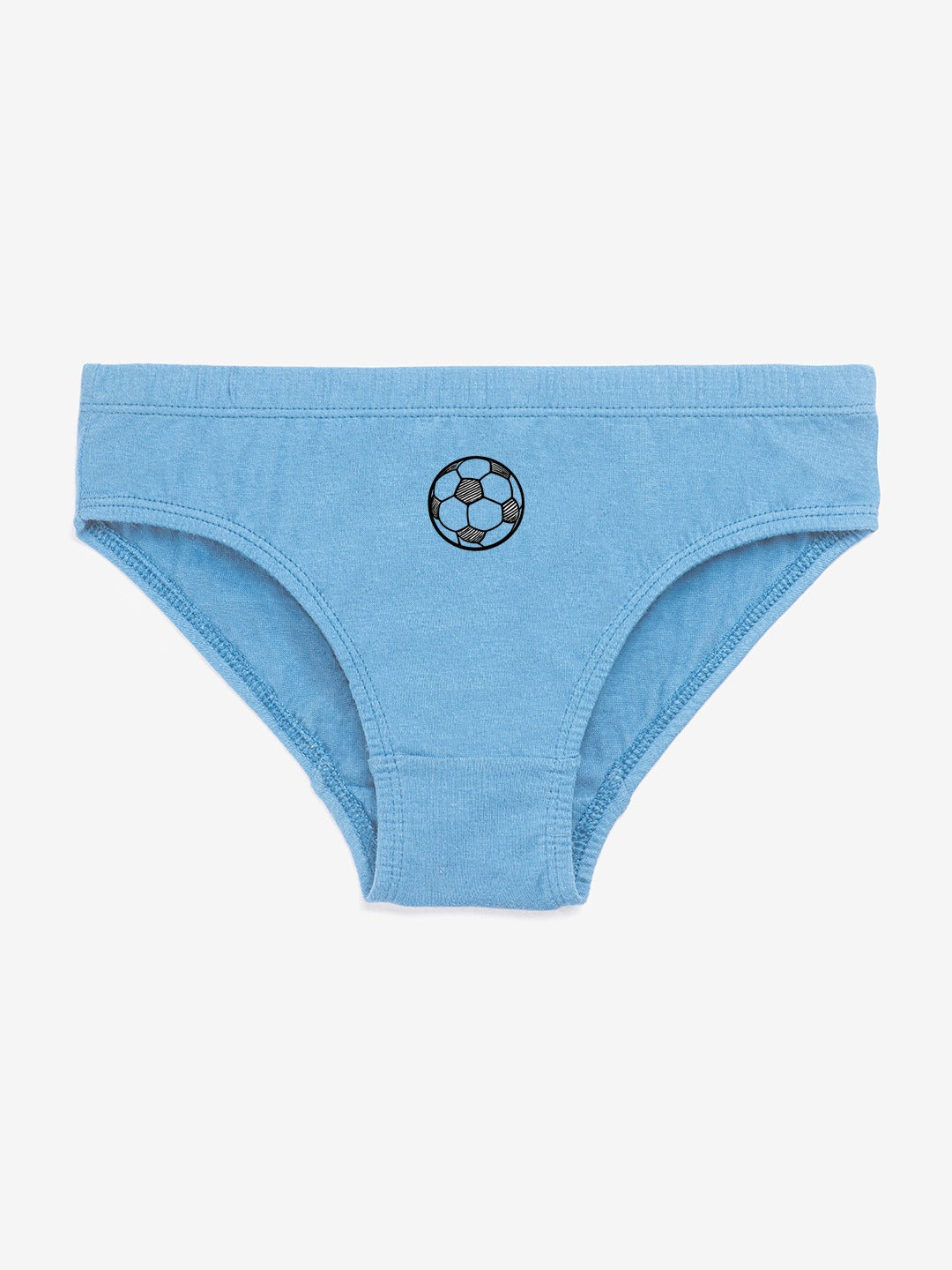 Boys' Cotton Brief - Football Placement Print Multicolor Combo(Pack of 7)