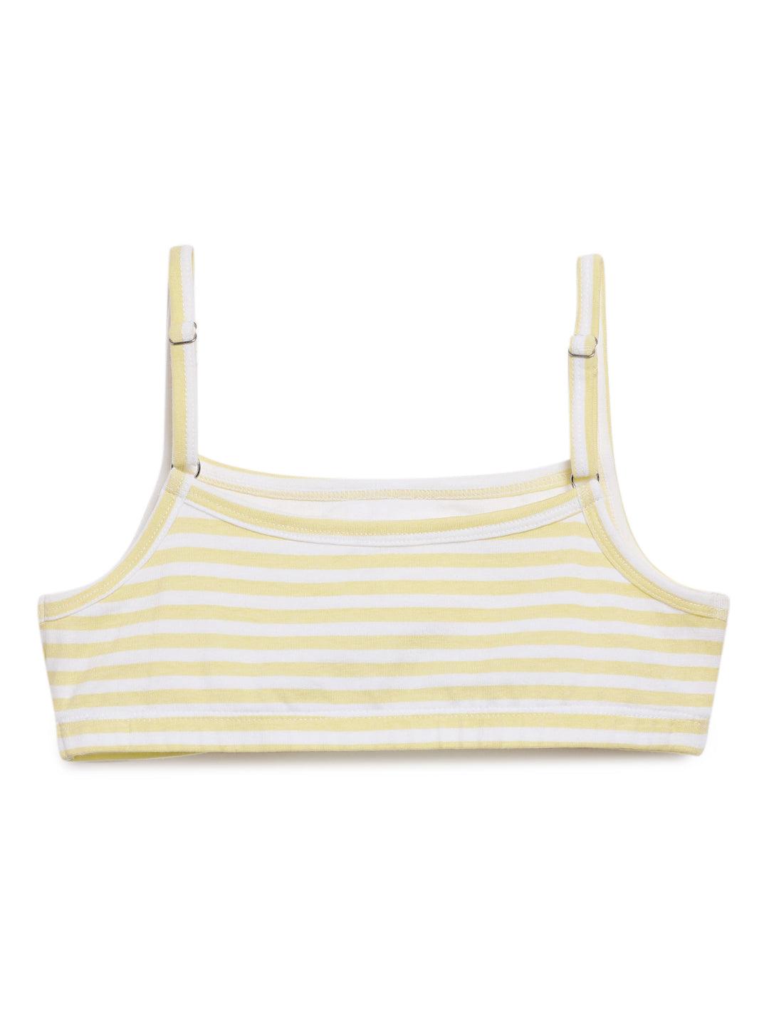 Beginners Bra - Stripes & Polka Dot Print Pack Of 4.