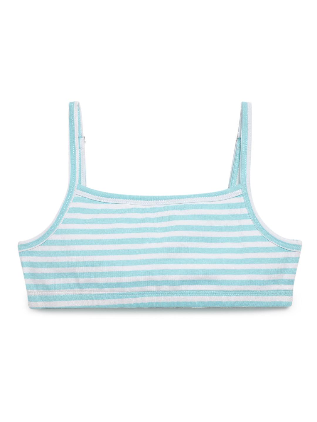 Beginners Bra - Stripes & Polka Dot Print Pack Of 4.