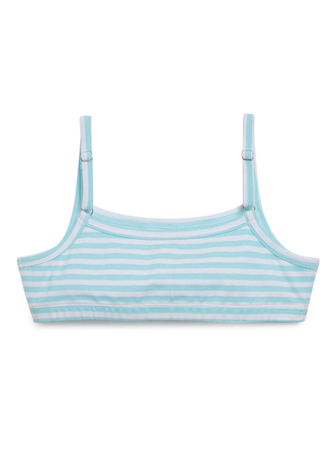 Beginners Bra - Stripes & Polka Dot Print Pack Of 4.