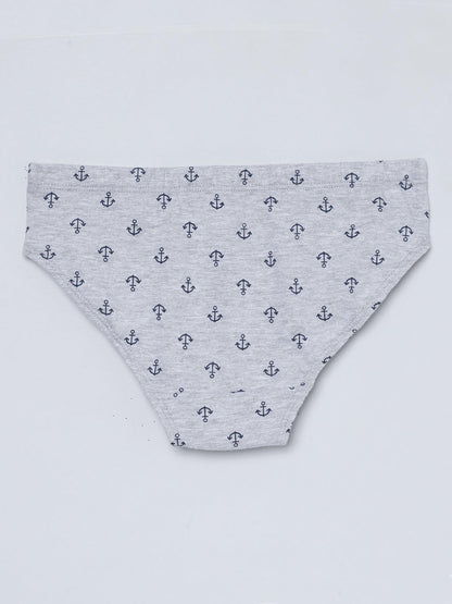Boys Brief - Anchor All Over & Stripes Printed Brief Pack of 3.