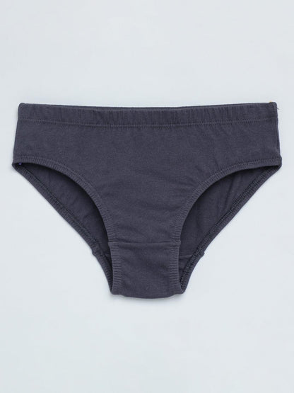 Boys Brief - Shark All Over Print & Solid Color Combo Pack Of 3.