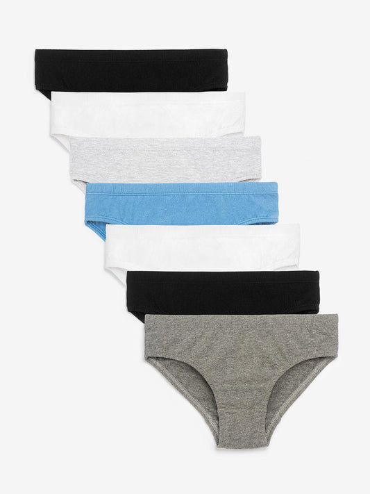 Boys Brief - Solid Multicolor Combo(Pack of 7).