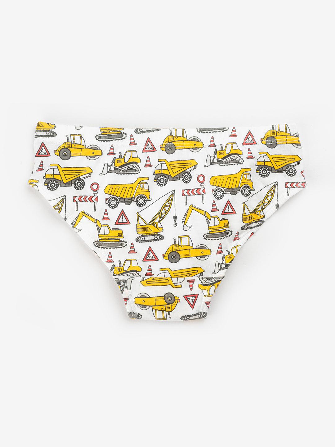Boys Brief - Truck Prints & Strips (Pack of 3).
