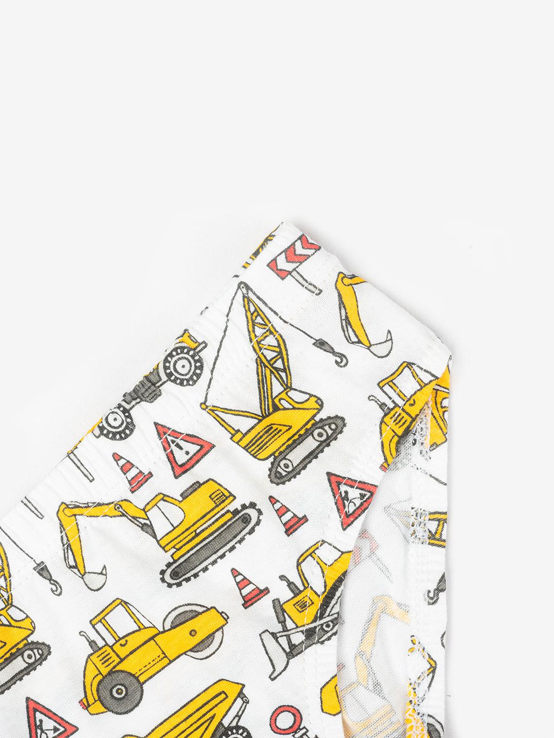 Boys Brief - Truck Prints & Strips (Pack of 3).