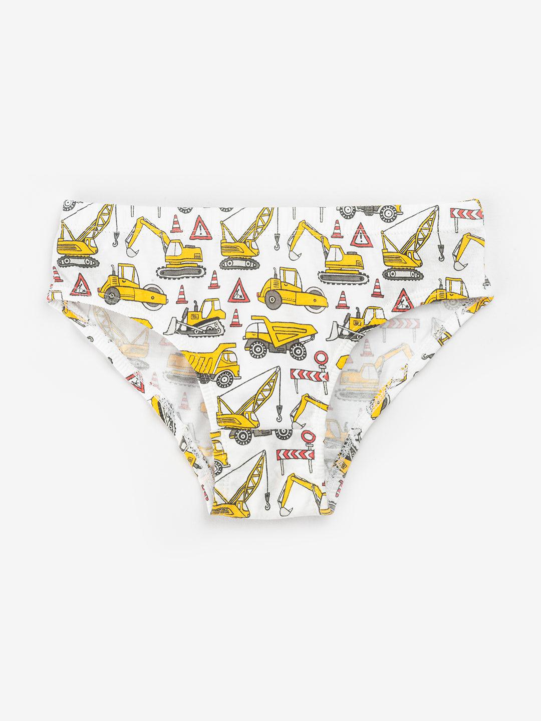 Boys Brief - Truck Prints & Strips (Pack of 3).
