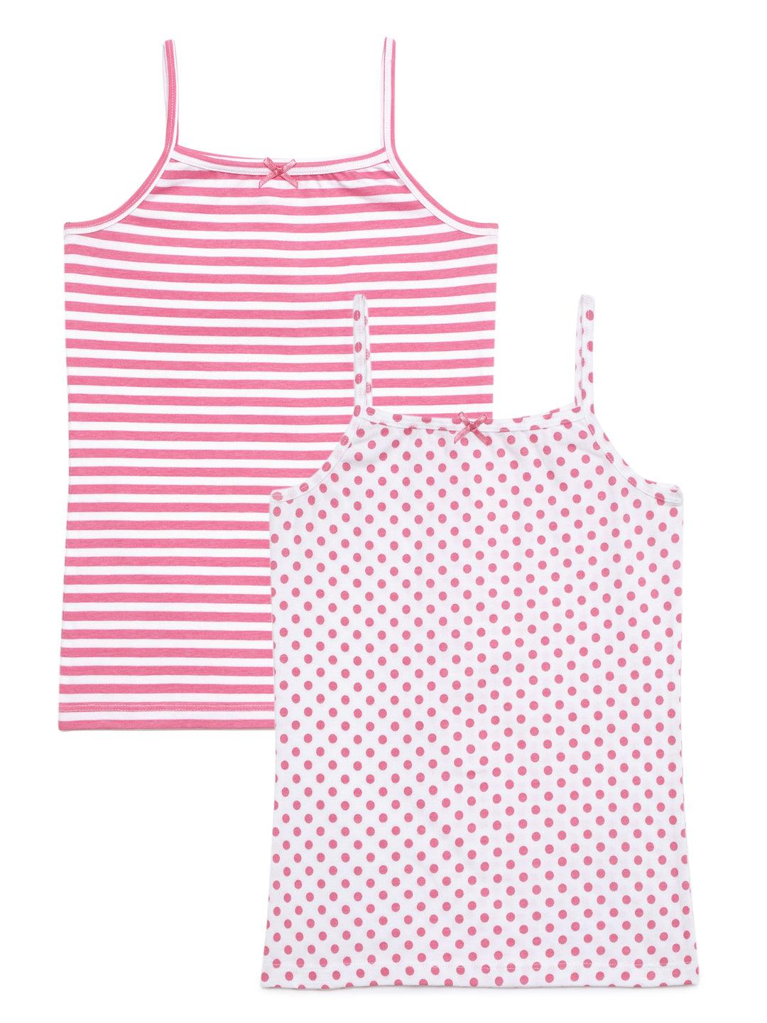 Cami Vests - Polka Dot & Stripe Printed (Pack of 2).