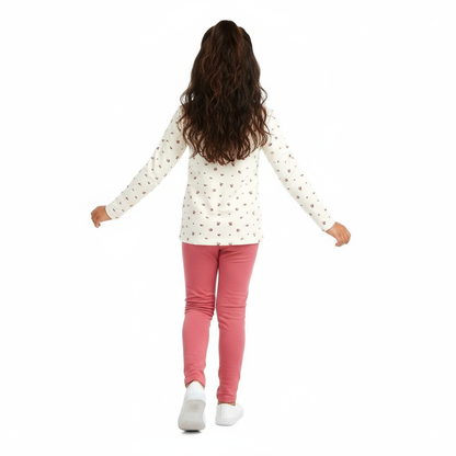 Girls Full Sleeve Tshirt Floral All Over Print Pack of 1