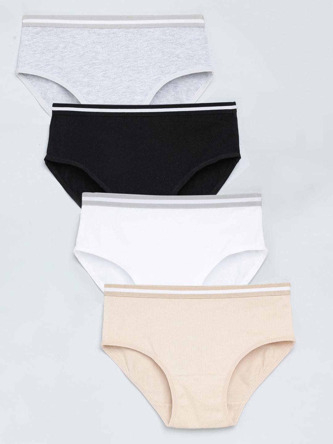 Girls Brief - Multicolor (Pack of 4).