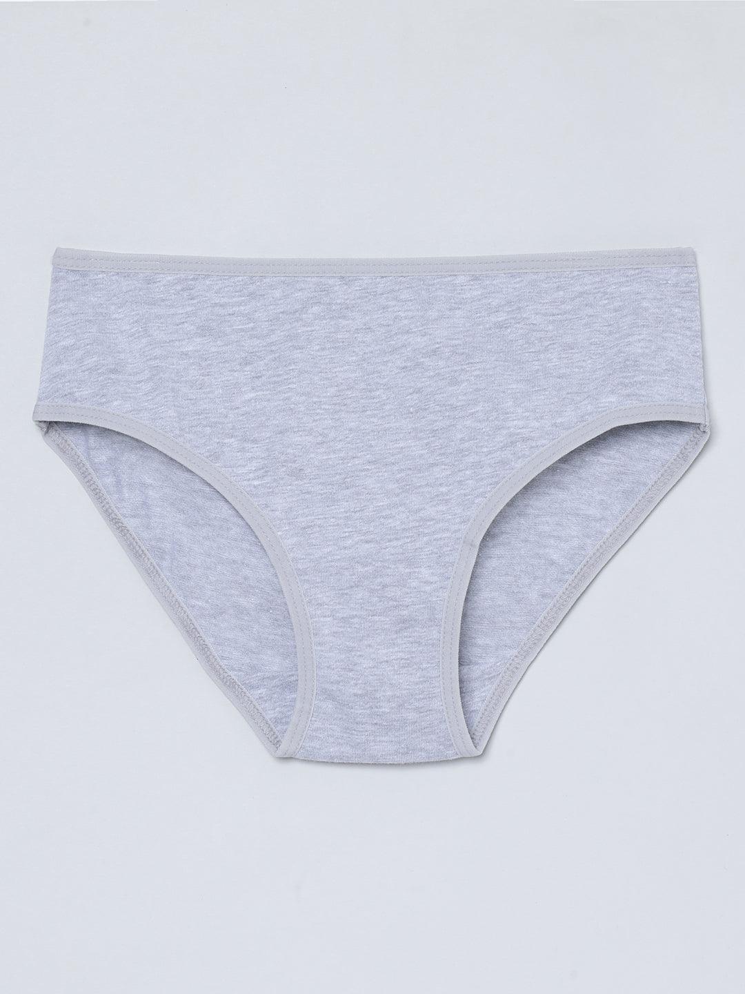 Girls Brief - Solid Multicolor Pack Of 3.