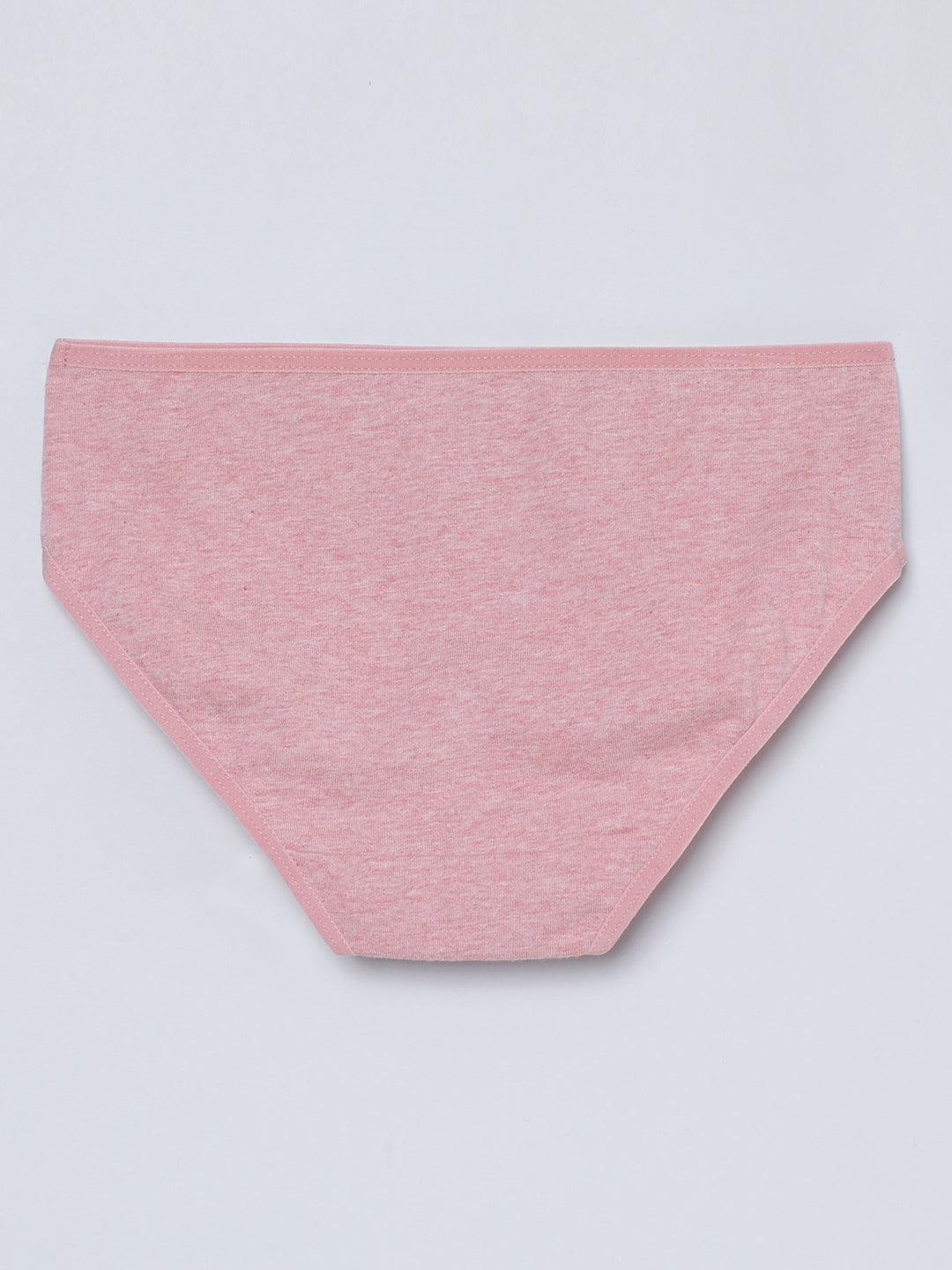 Girls Brief - Solid Multicolor Pack Of 3.