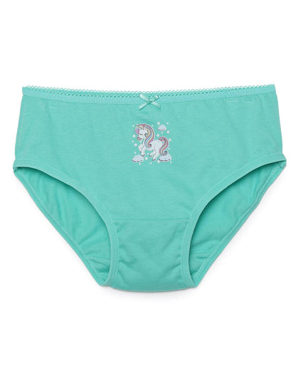 Girls Brief - Unicorn Print (Pack of 4).
