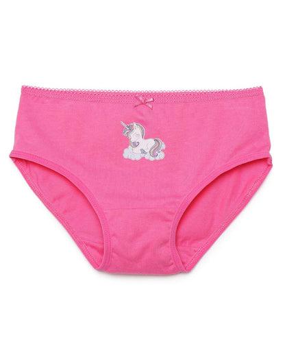Girls Brief - Unicorn Print (Pack of 4).