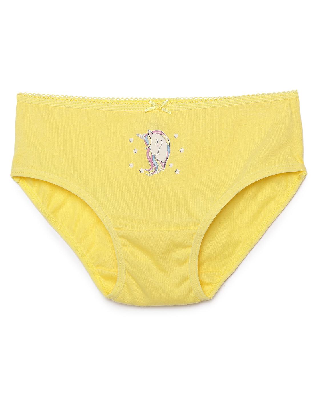 Girls Brief - Unicorn Print (Pack of 4).