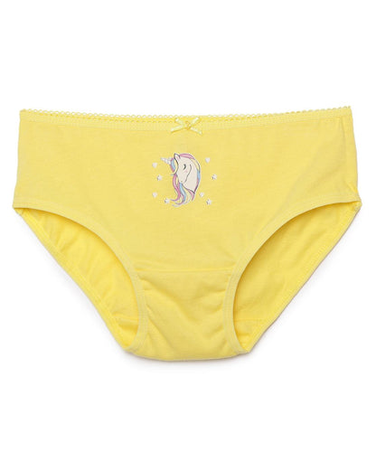 Girls Brief - Unicorn Print (Pack of 4).