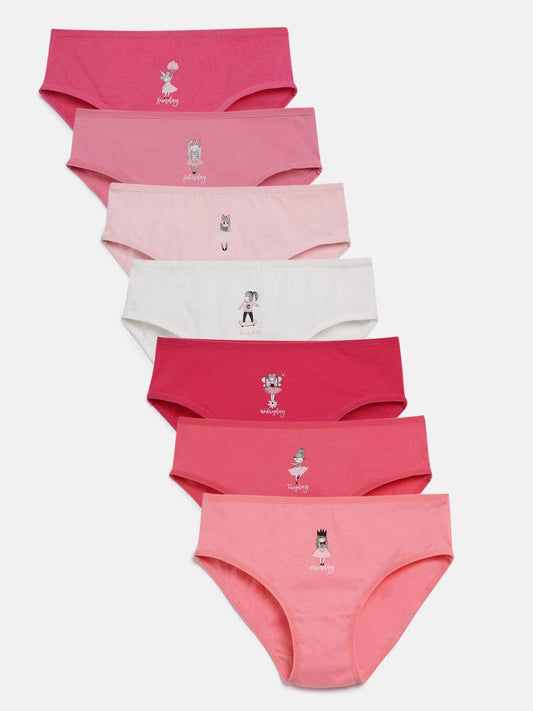 Girls Brief - Weekdays Prints (Pack Of 7).