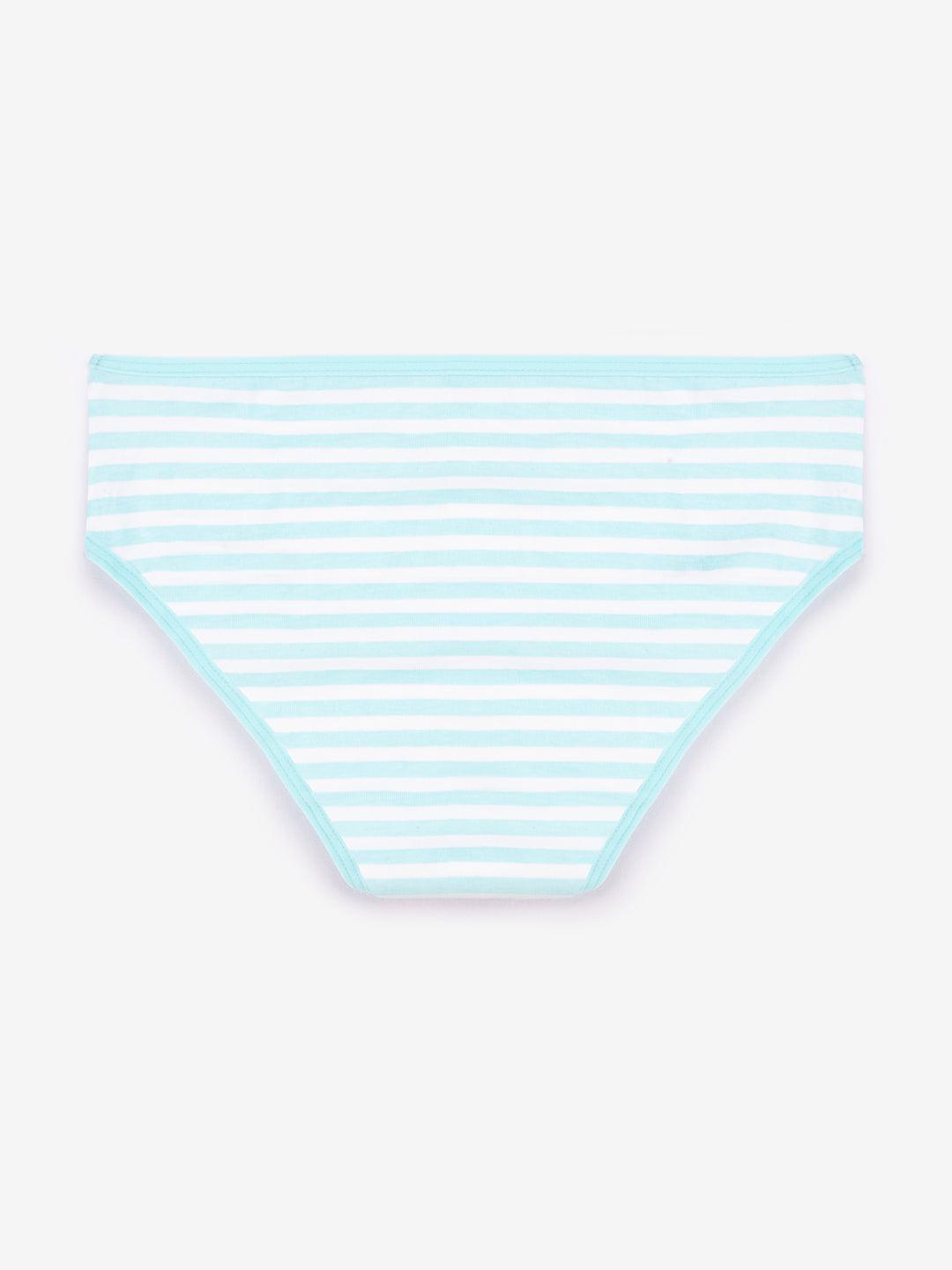 Girls Brief - Polka Dot & Stripes All Over Prints (Pack Of 7).