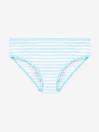 Girls Brief - Polka Dot & Stripes All Over Prints (Pack Of 7).