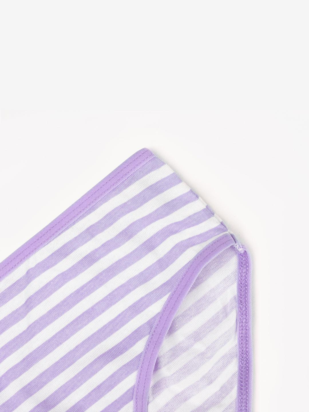 Girls Brief - Polka Dot & Stripes All Over Prints (Pack Of 7).