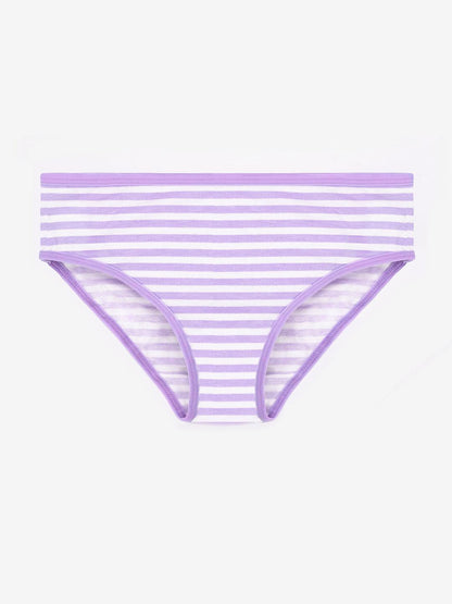 Girls Brief - Polka Dot & Stripes All Over Prints (Pack Of 7).