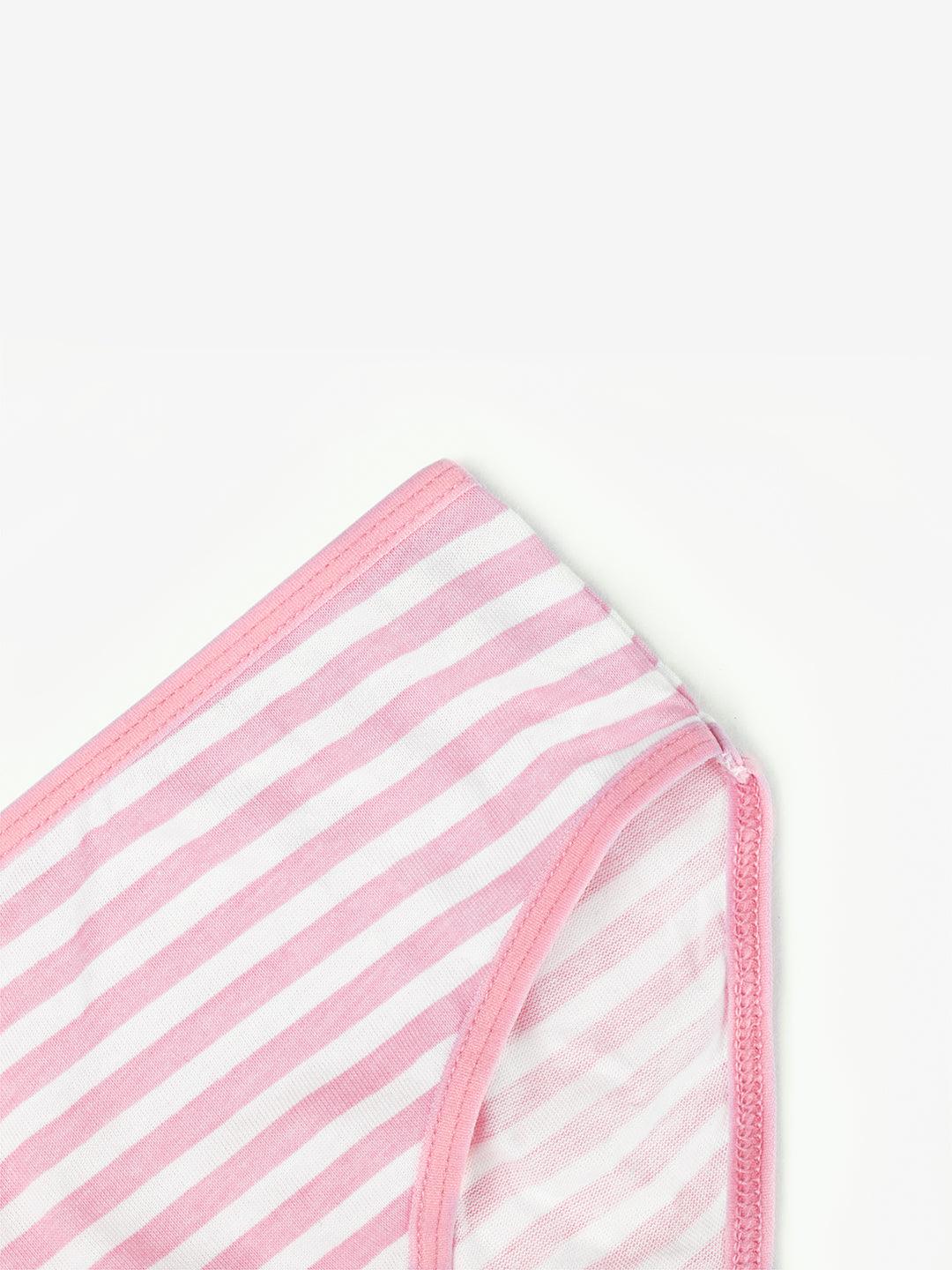 Girls Brief - Polka Dot & Stripes All Over Prints (Pack Of 7).