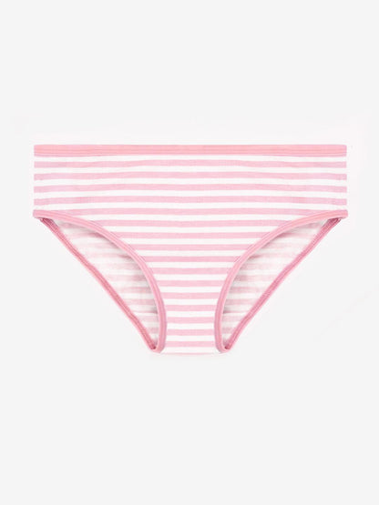 Girls Brief - Polka Dot & Stripes All Over Prints (Pack Of 7).