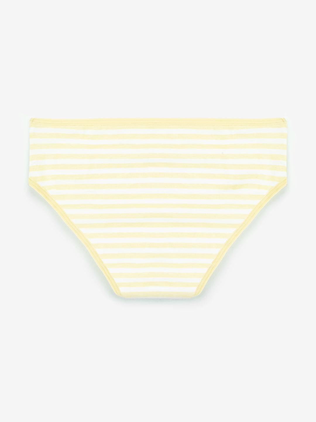 Girls Brief - Polka Dot & Stripes All Over Prints (Pack Of 7).